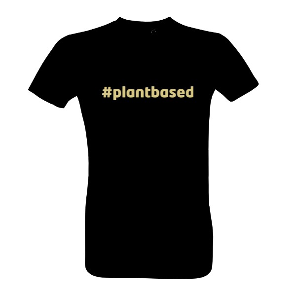 #plantbased nápis – pánské tričko Bio neutral