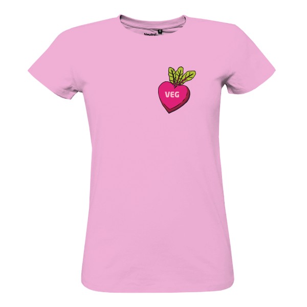 Řepa ve tvaru srdce, veg – dámské tričko Bio neutral