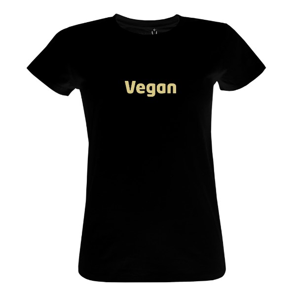 Vegan nápis – dámské tričko Bio neutral