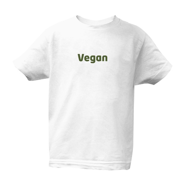 Vegan nápis – dětské tričko Bio neutral