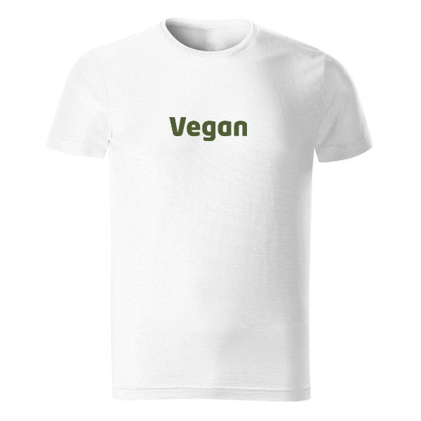 Vegan nápis – pánské tričko Organic slub