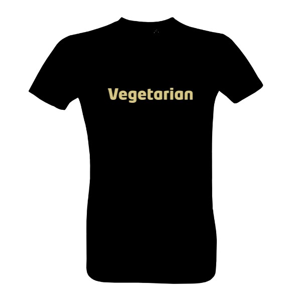 Vegetarian nápis – pánské tričko Bio neutral