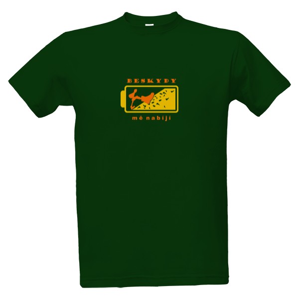 Tričko s potiskem Žlutooranž. potiskTp