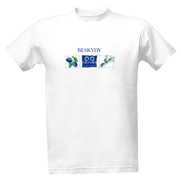 Tričko s potiskem Klasický střih Tr