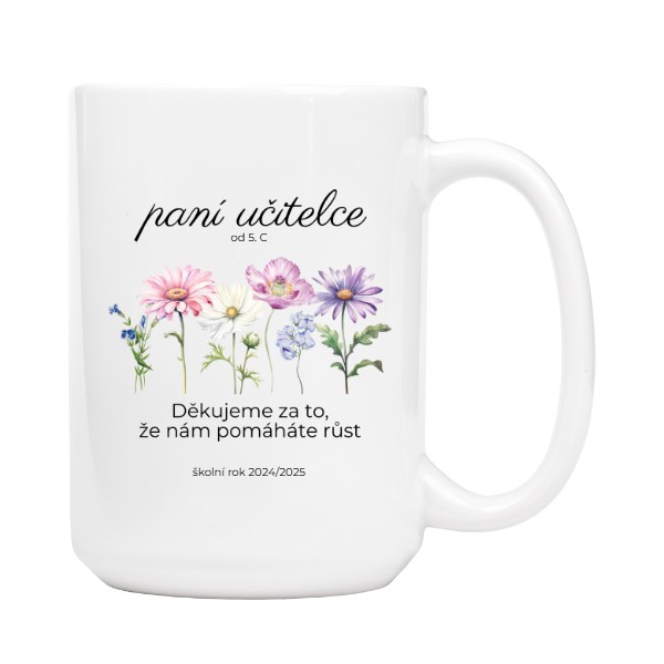Květinové poděkování paní učitelce