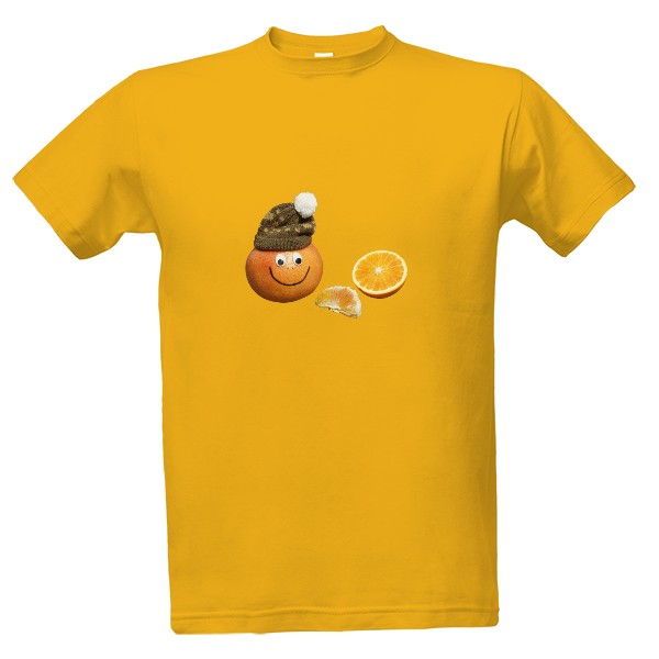 Tričko s potiskem Mandarinka s čepičkou