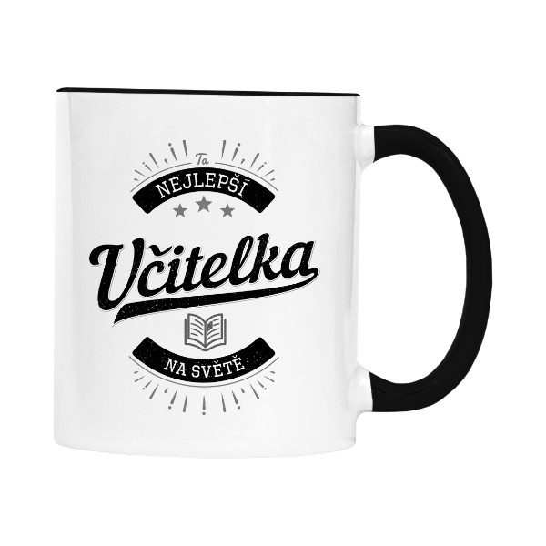 Hrnek malý barevný s potiskem Nejlepší Učitelka