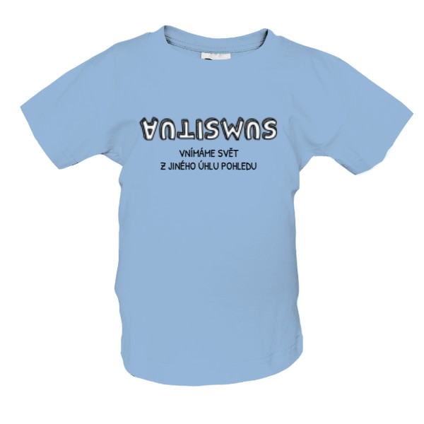 Tričko s potiskem VZHŮRU NOHAMA